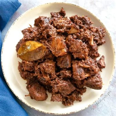  렌던(Rendang) - 매콤한 우매를 깊은 카레 향긋함에 담근, 남Sumatra의 명품 요리!